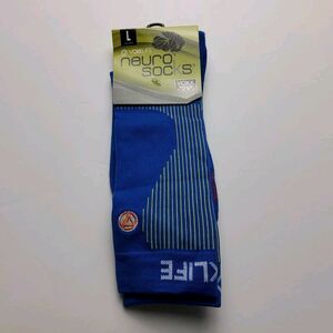 Voxx Life Stasis Neuro Socks Athletic Crew Blue Size L (Men's 9.5-12.5)